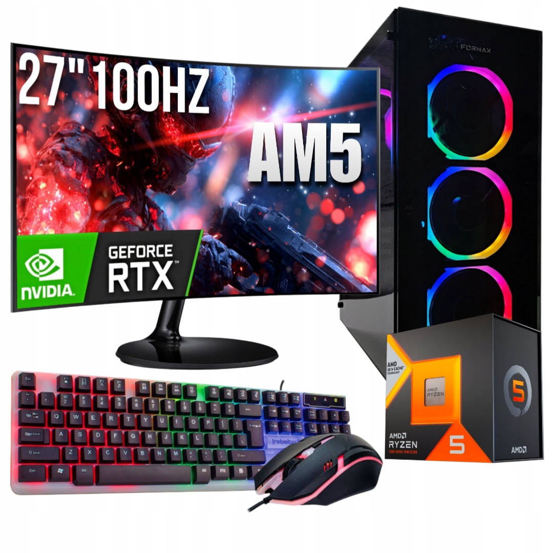 Herní Set Phantomcore R5 7500F/32GB/RTX5060/1TB M.2 SSD/W11/27"100Hz