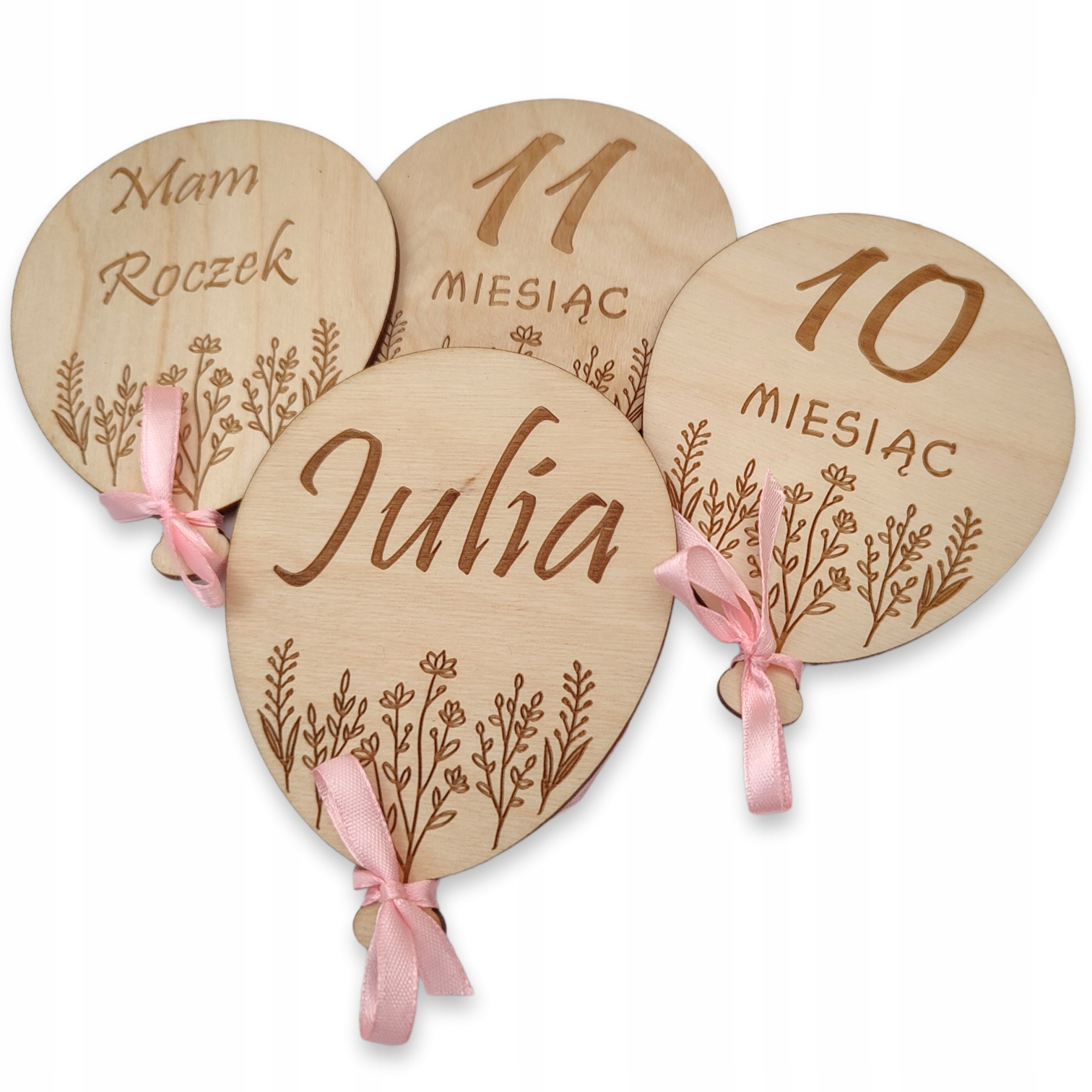 Tabliczki karty do zdjęć PIERWSZY ROK ŻYCIA 13 SZT RP567