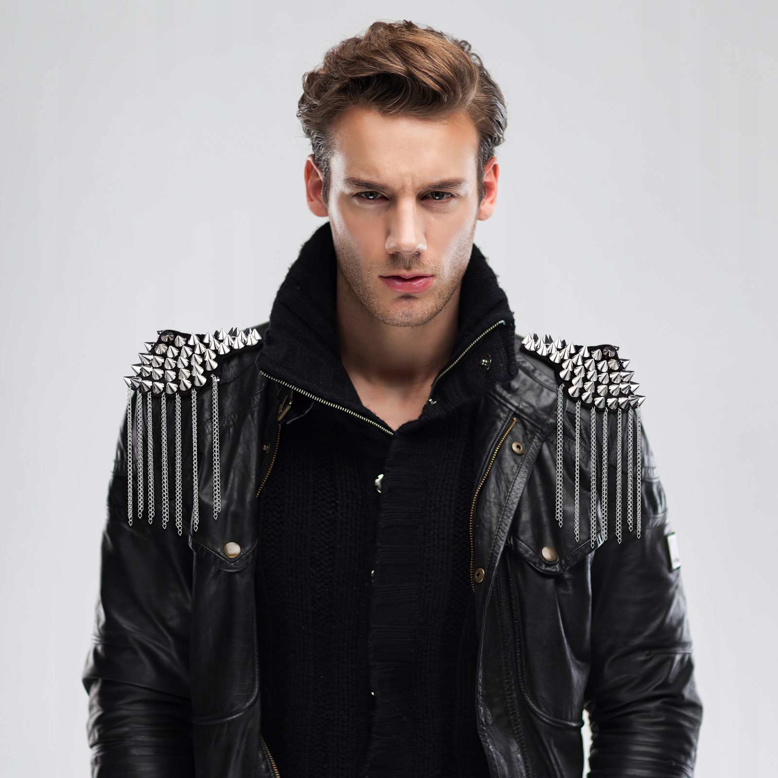 ROZETA TASIEMKA FRĘDZEL DEKORACJA KOSTIUM NA RAMIONACH Marka bez marki