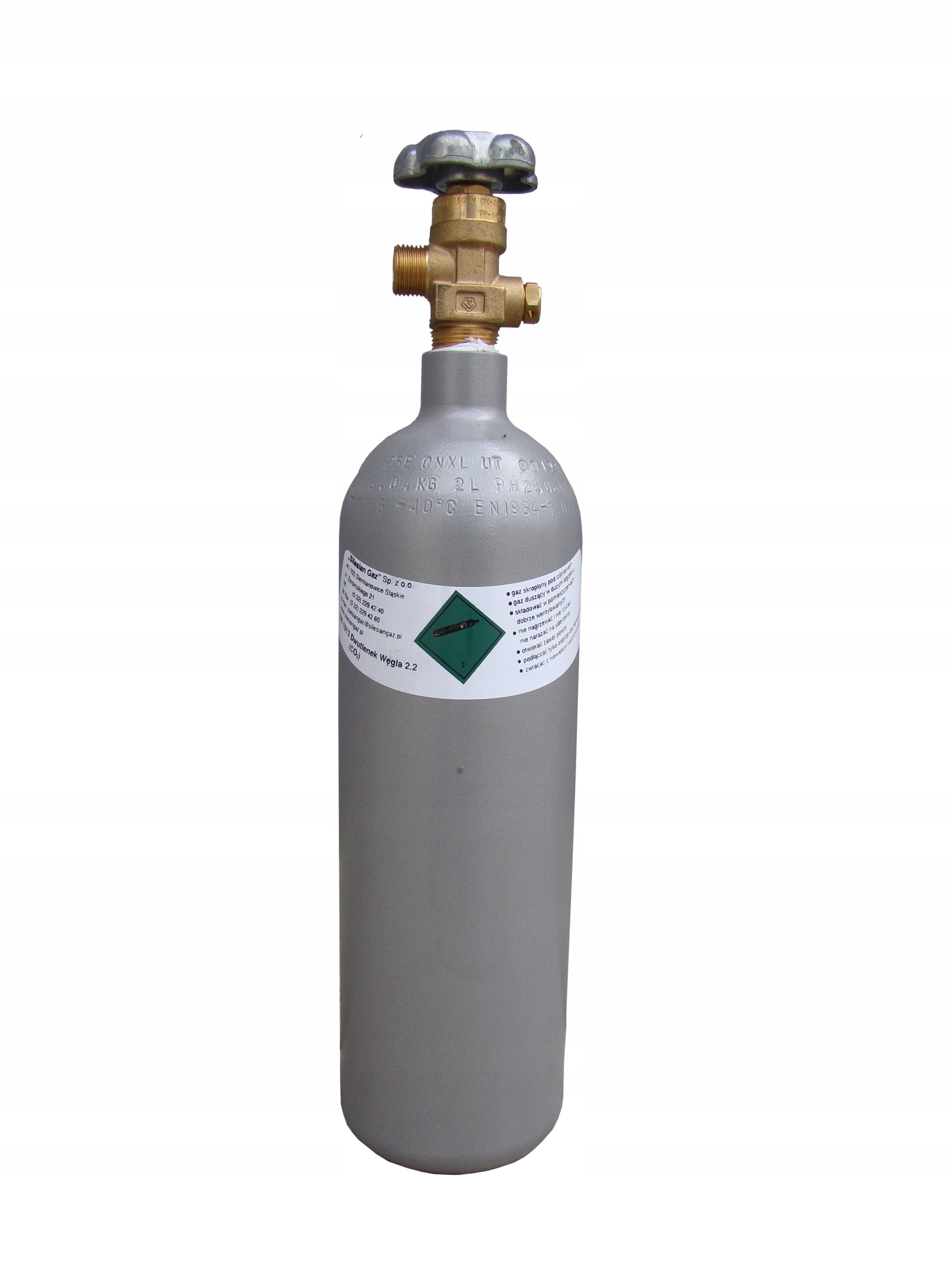 

Nowa butla CO2 Dwutlenek pełna 2l 1,5kg
