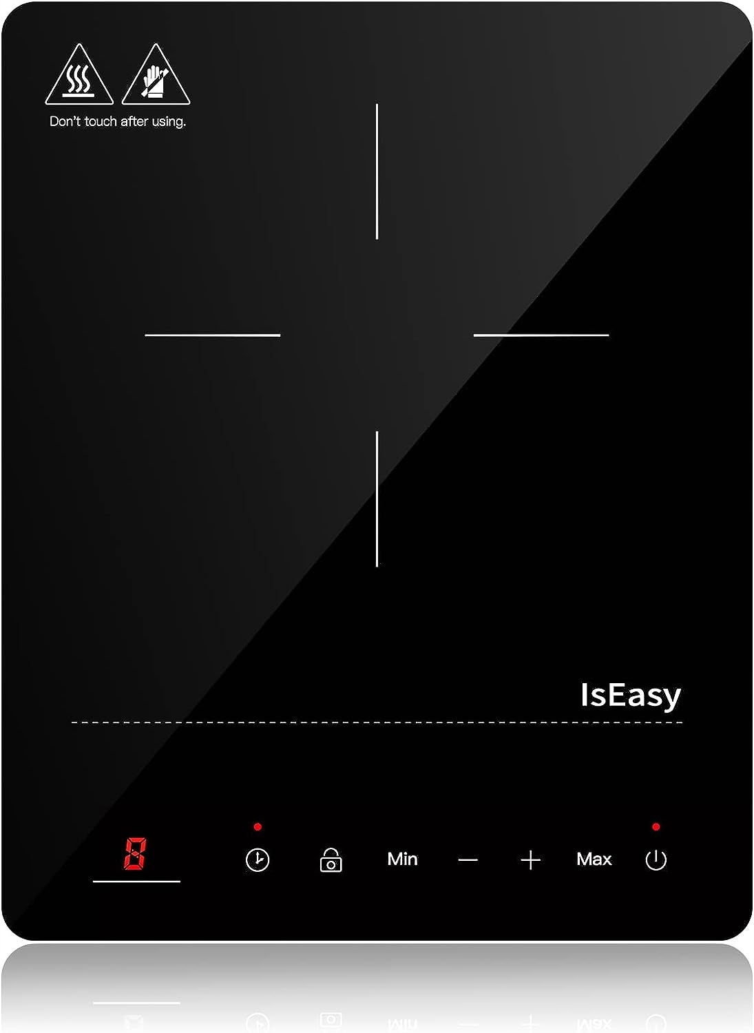 Płyta kuchenka indukcyjna pojedyncza 9 ustawień 2100W Iseasy WQ-8030