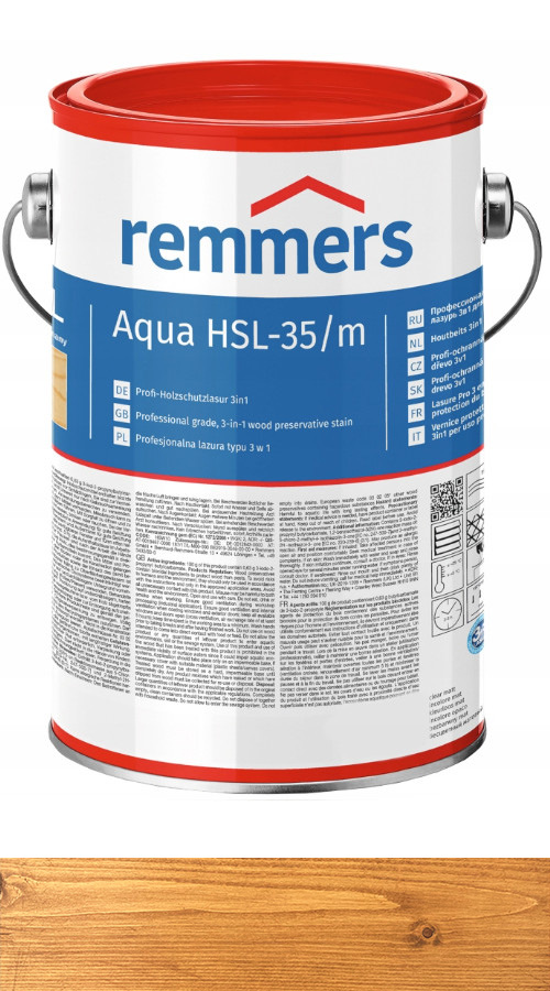 Remmers HSL-36/m Lazura na vodní dřevo 5L Dub jantarový