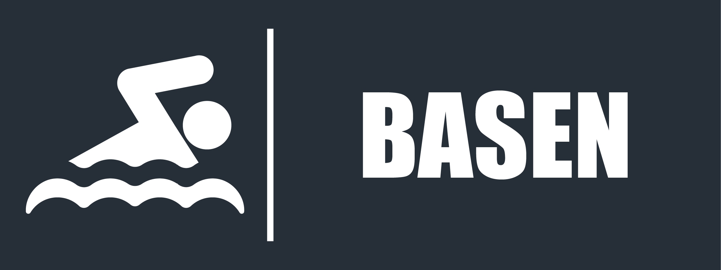 TABLICZKA BASEN ANTRACYT