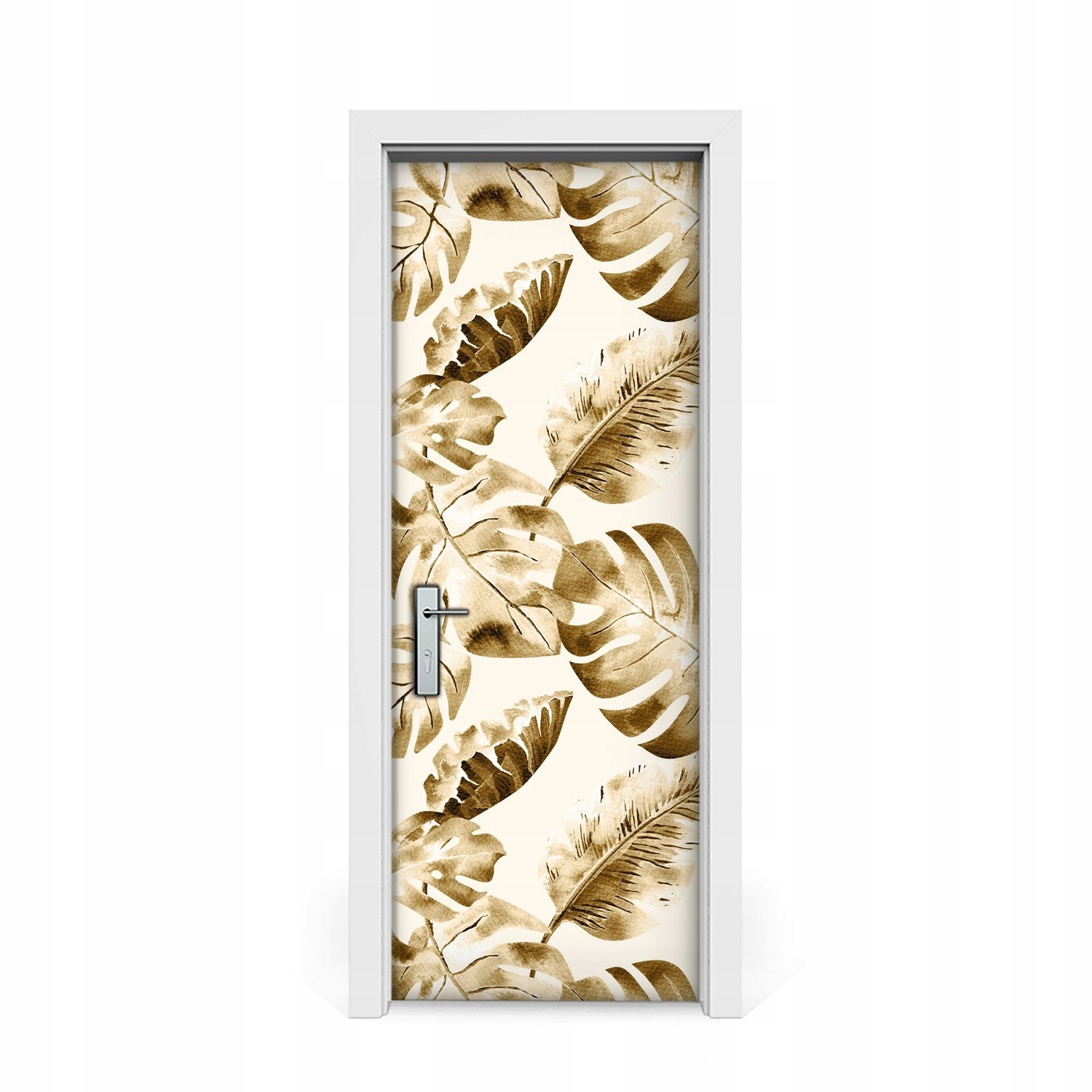 

Naklejka na drzwi Złote liście palmowe 75x205