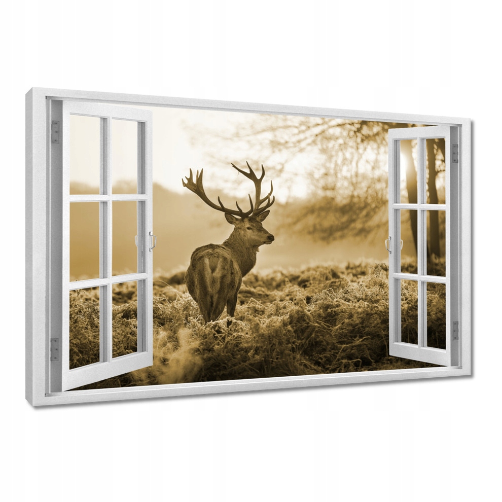 

Obrazy 60x40 Jeleń w lesie