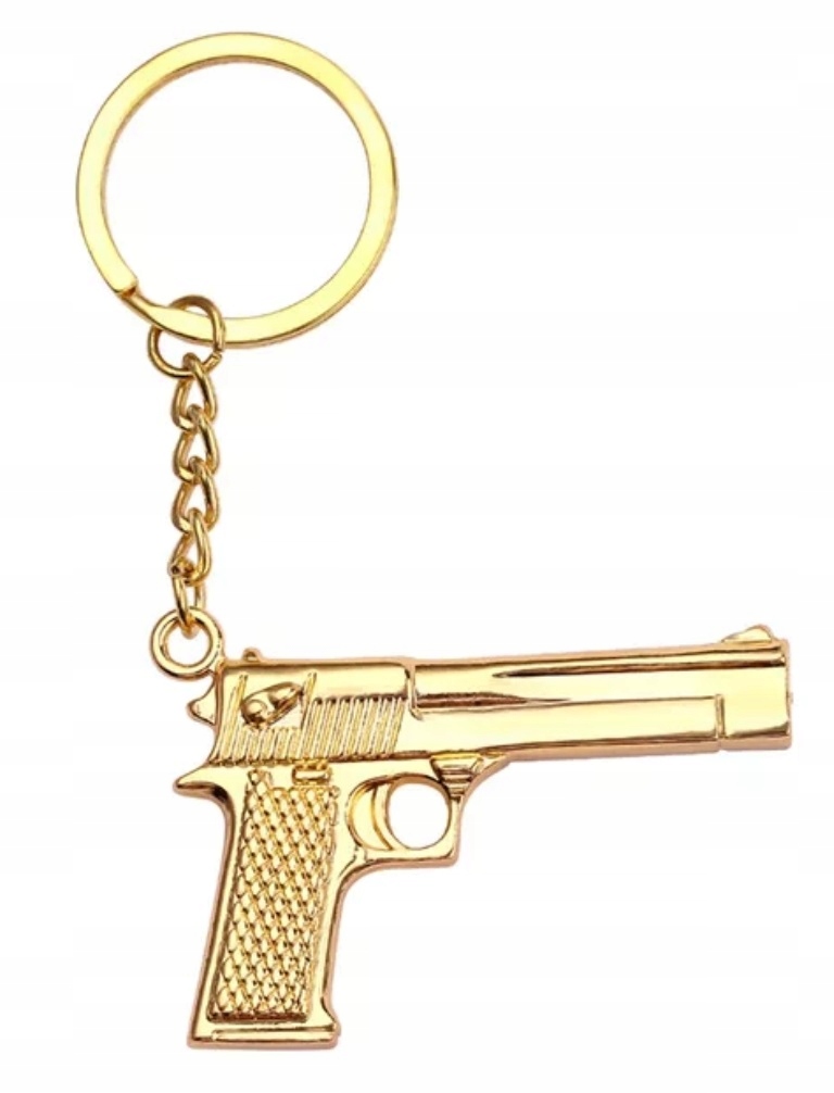 

Breloczek Broń Pistol Colt 1911 Oficer Gold 45 Acp