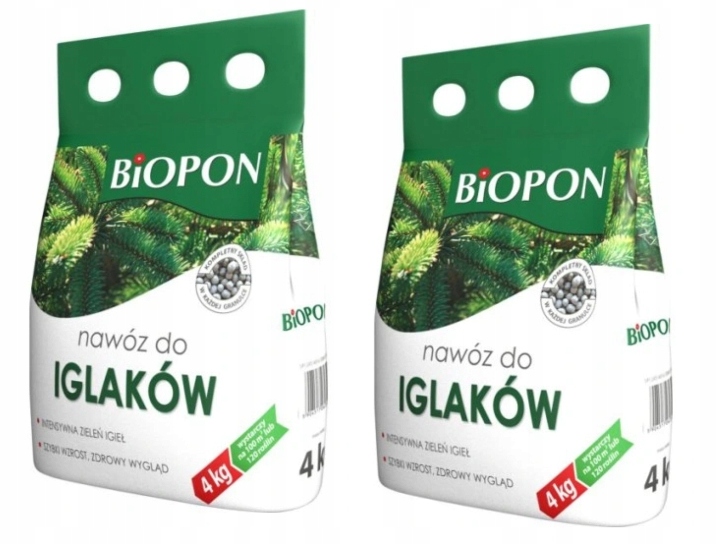 

Nawóz do iglaków Biopon 4 kg x 2 sztuki