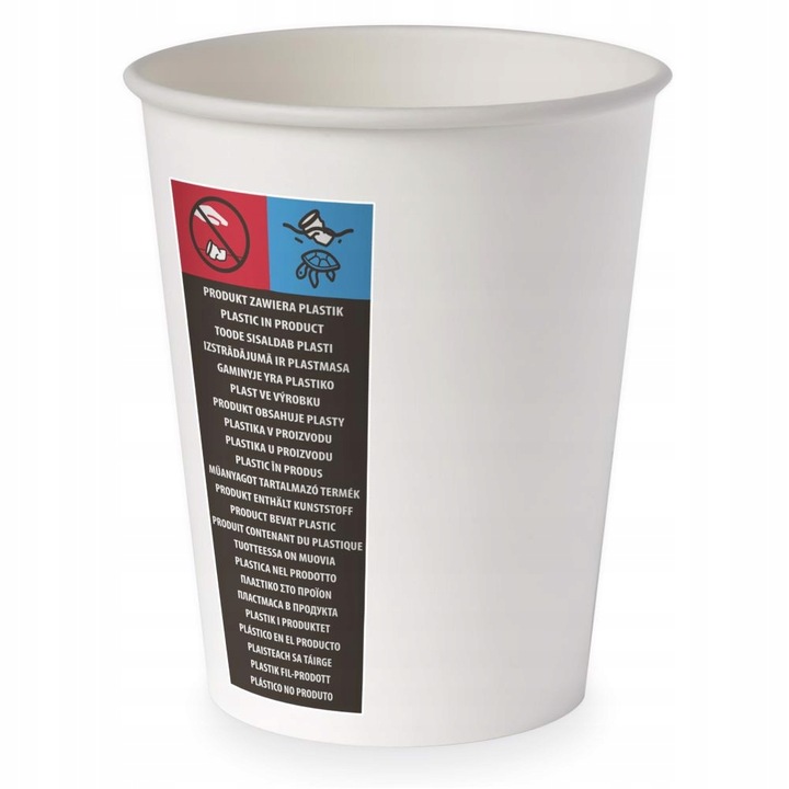 Kubki papierowe do kawy 50 szt 250 ml biały kubki papierowe do napojów