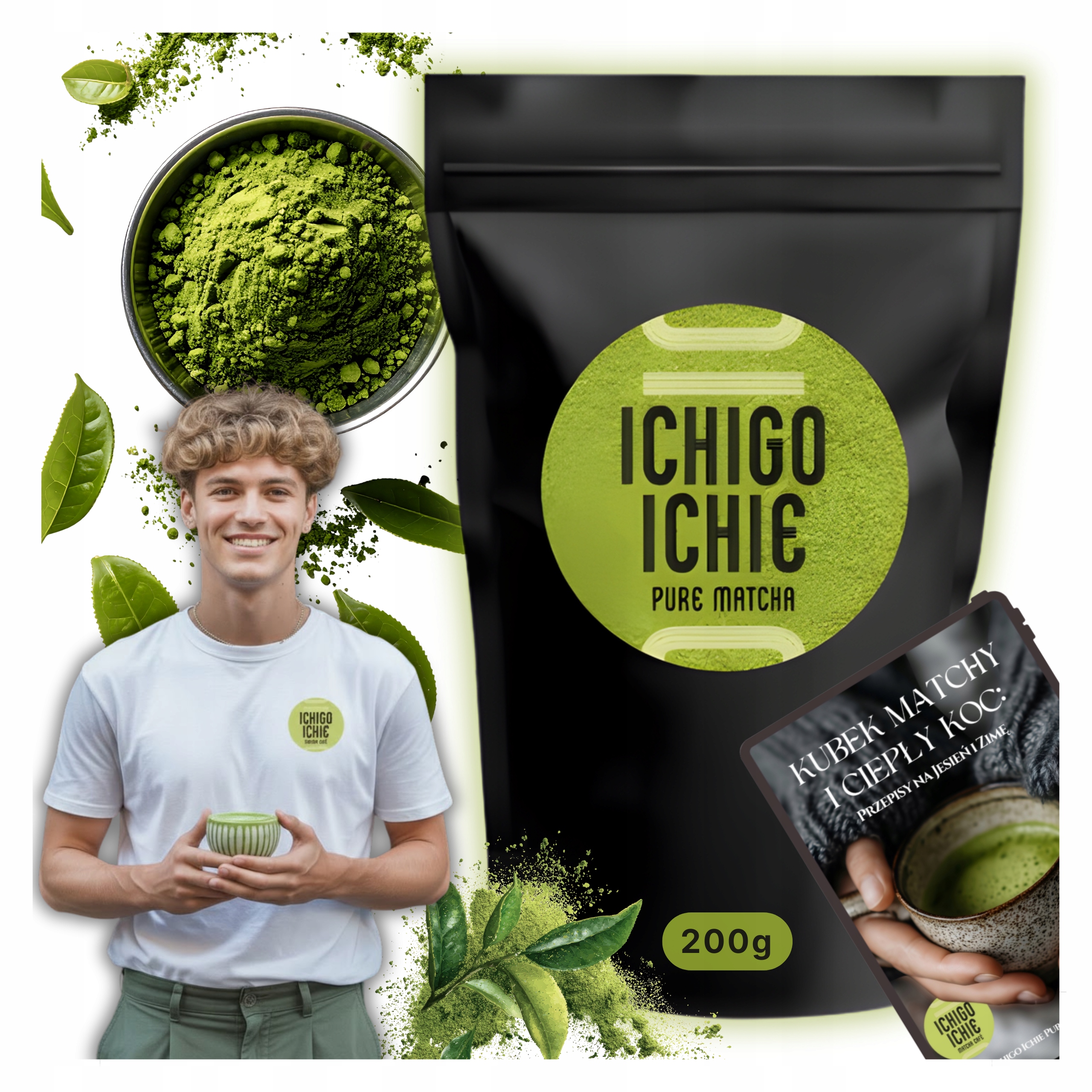 Levně Matcha japonský Čaj Premium Tradiční Keto prášek pro každodenní použití 200 g