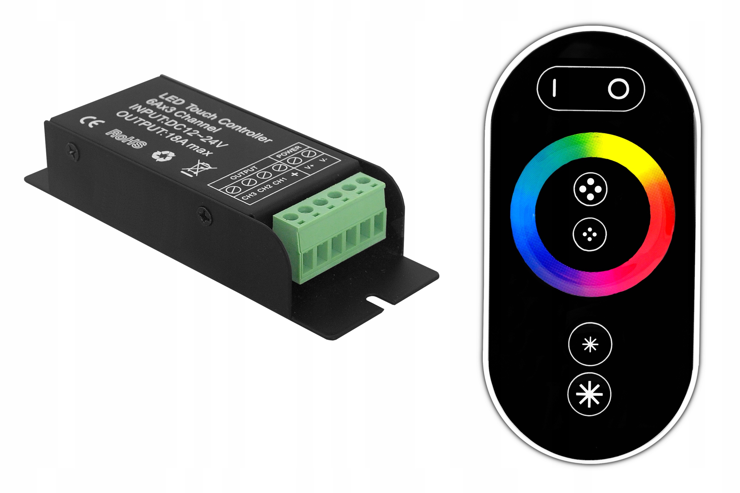 

Sterownik Kontroler Pilot Dotykowy Do Taśm Led Rgb