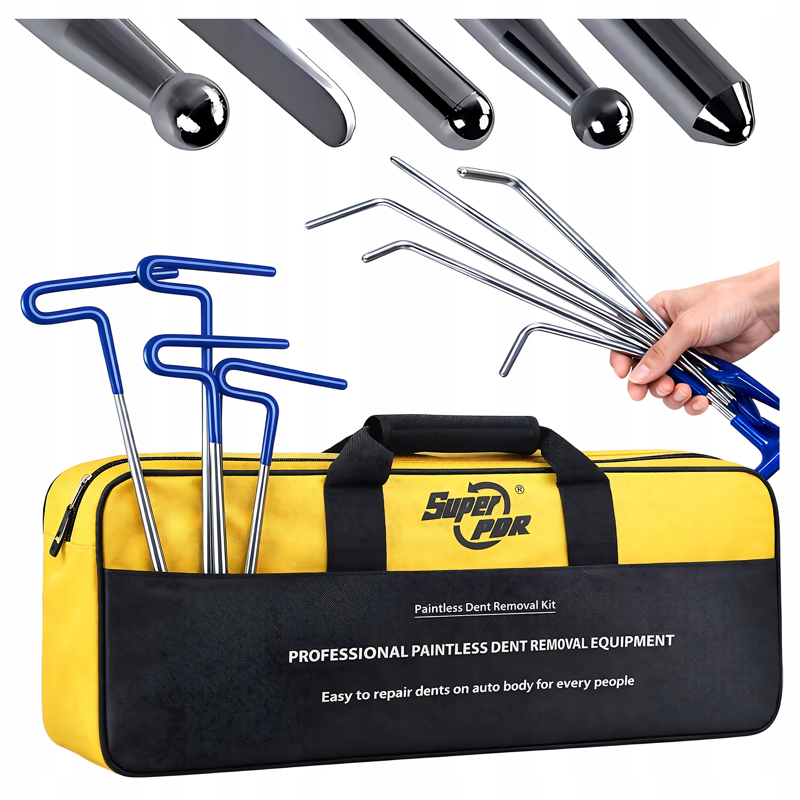 Drátěné lankové tyče pro odstraňování promáčklin auta pdr taška na nářadí pdr