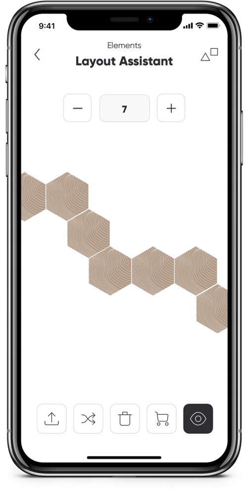 Nanoleaf Elements Hexagons zestaw 7 paneli Moc 2 W
