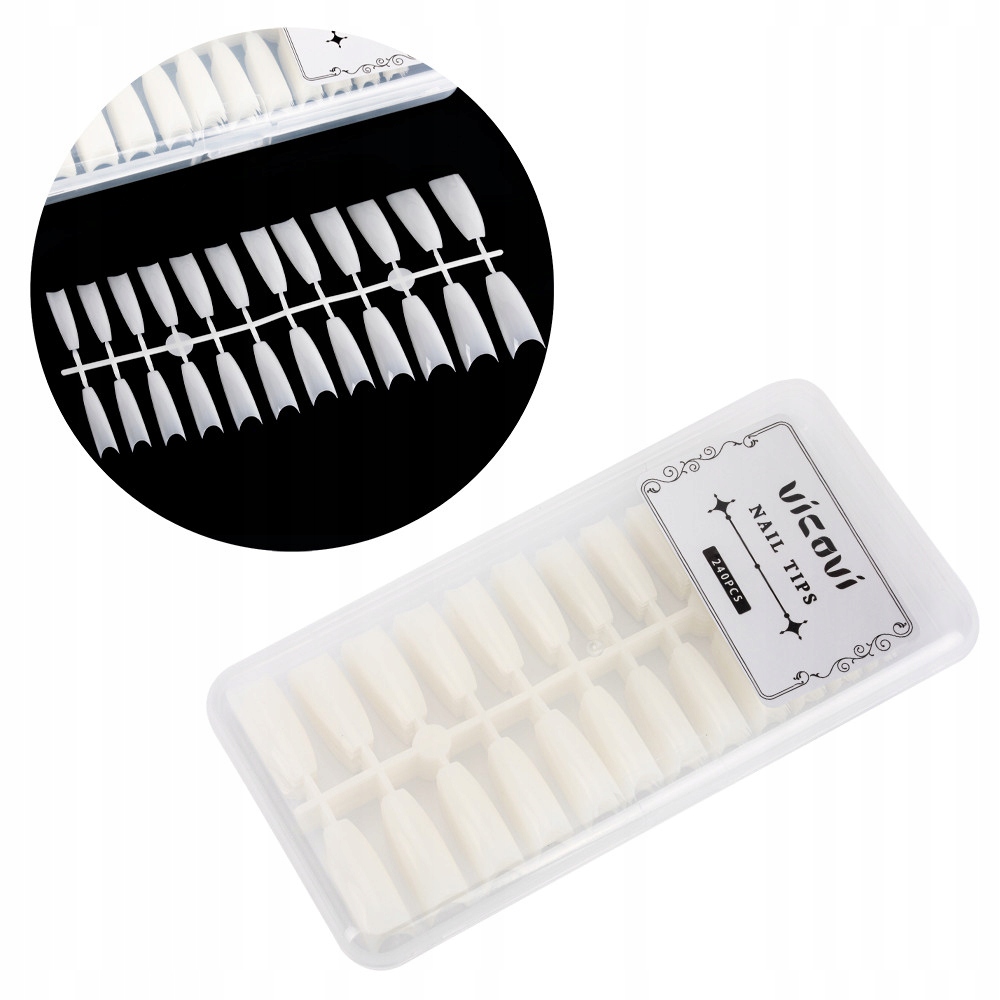 

Tipsy ballerina do paznokci naturalne 240 sztuk