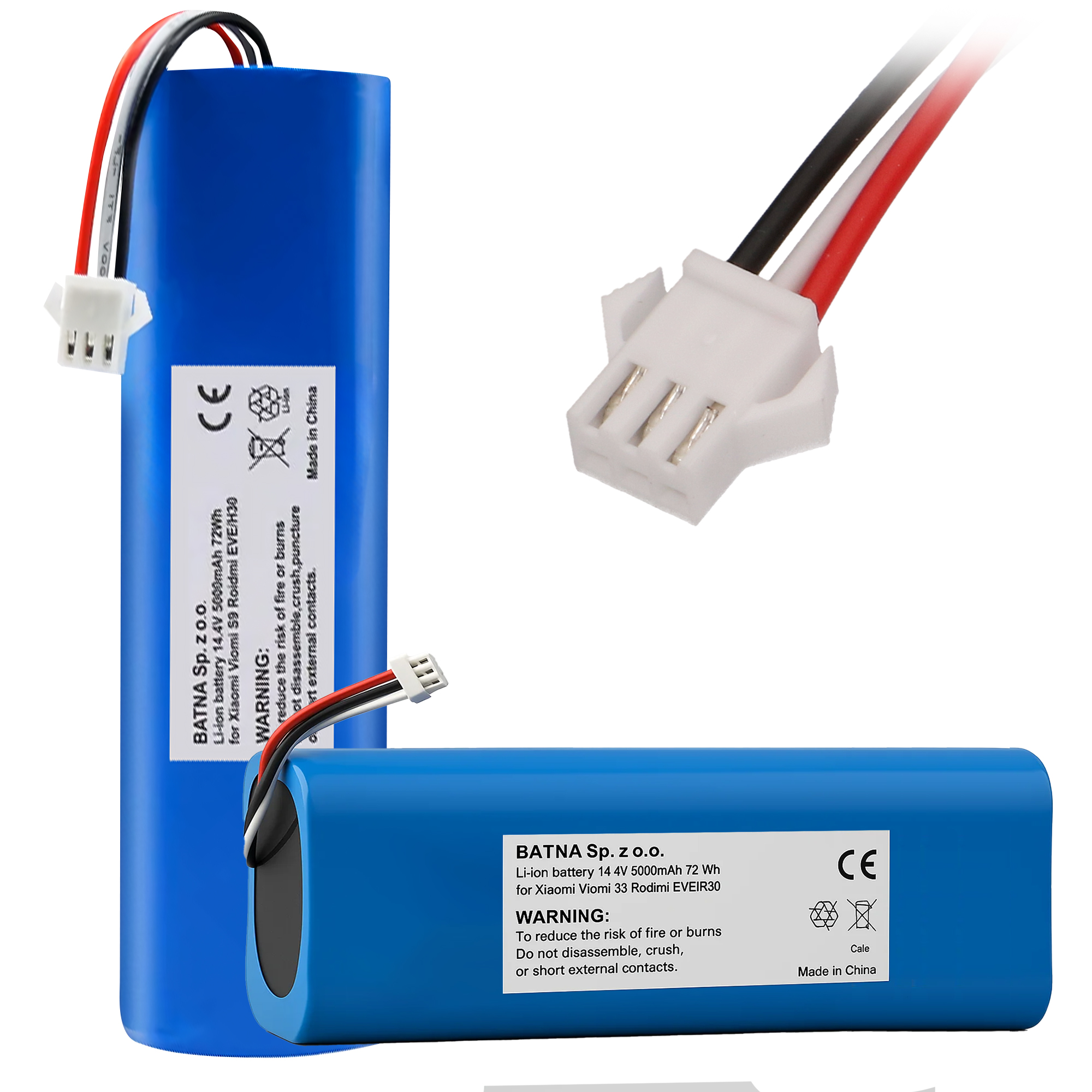 Akumulátor Baterie pro Roidmi Eve Plus 14.4V 72Wh 5000mAh