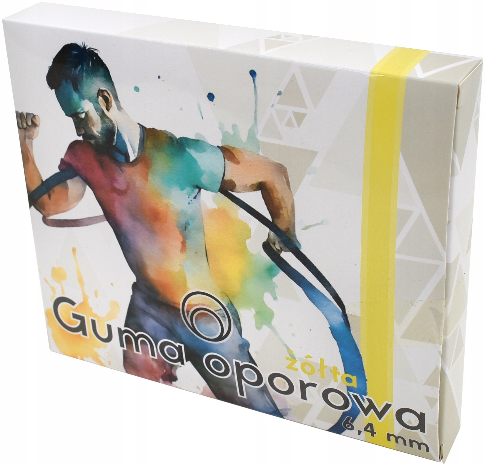 TAŚMA GUMA DO ĆWICZEŃ ROZCIĄGANIA MIOWI 2-7 KG 6,4 MM Szerokość 4 mm