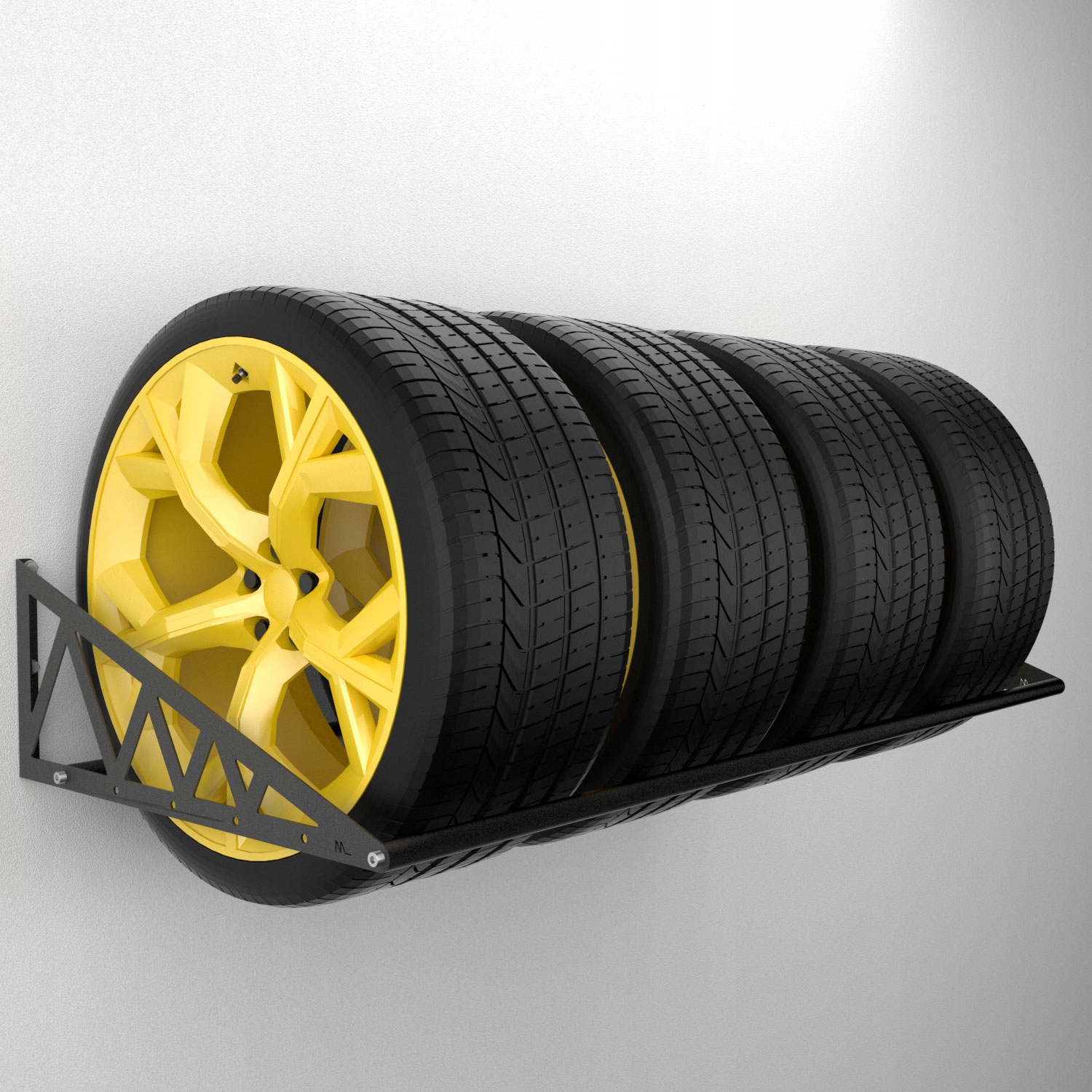 STOJAK WIESZAK REGAŁ PÓŁKA 135cm NA 4 OPONY KOŁA Marka inna