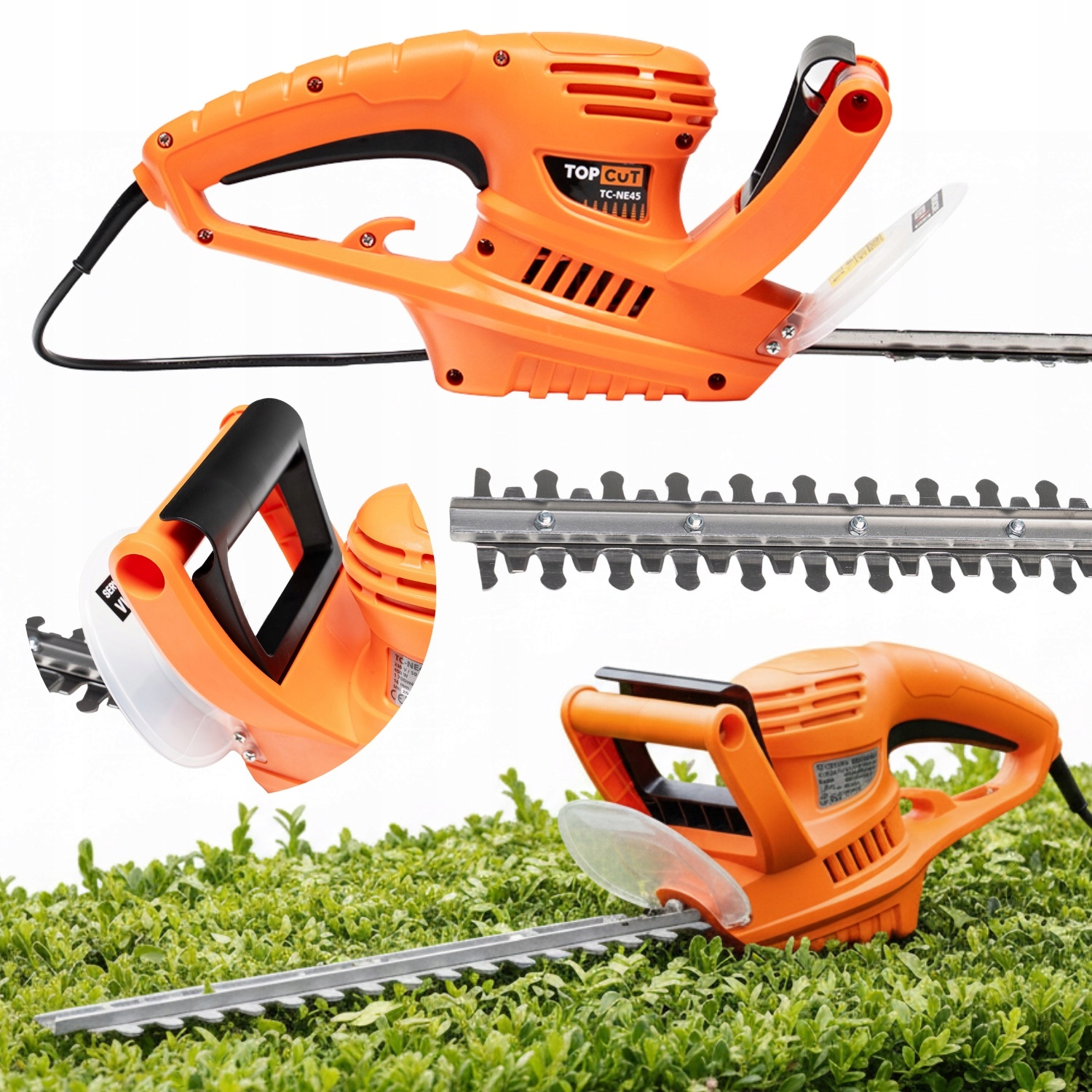 Elektrické Nůžky Na Živý Plot, Snadné Startování Větví, 45 CM, 450 W, Lehké