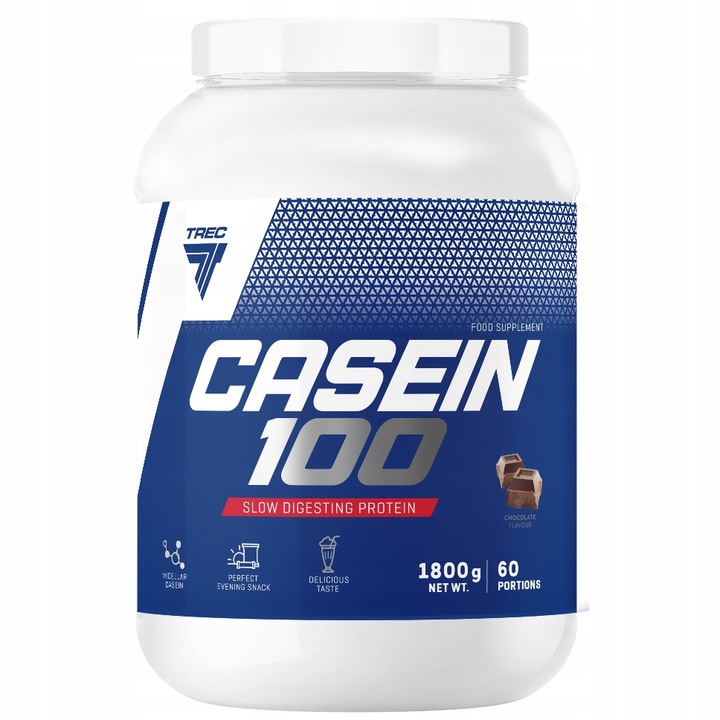 Trec Casein 100 1800 g Kasein Bílkovina Na Noc Whey Čokoláda