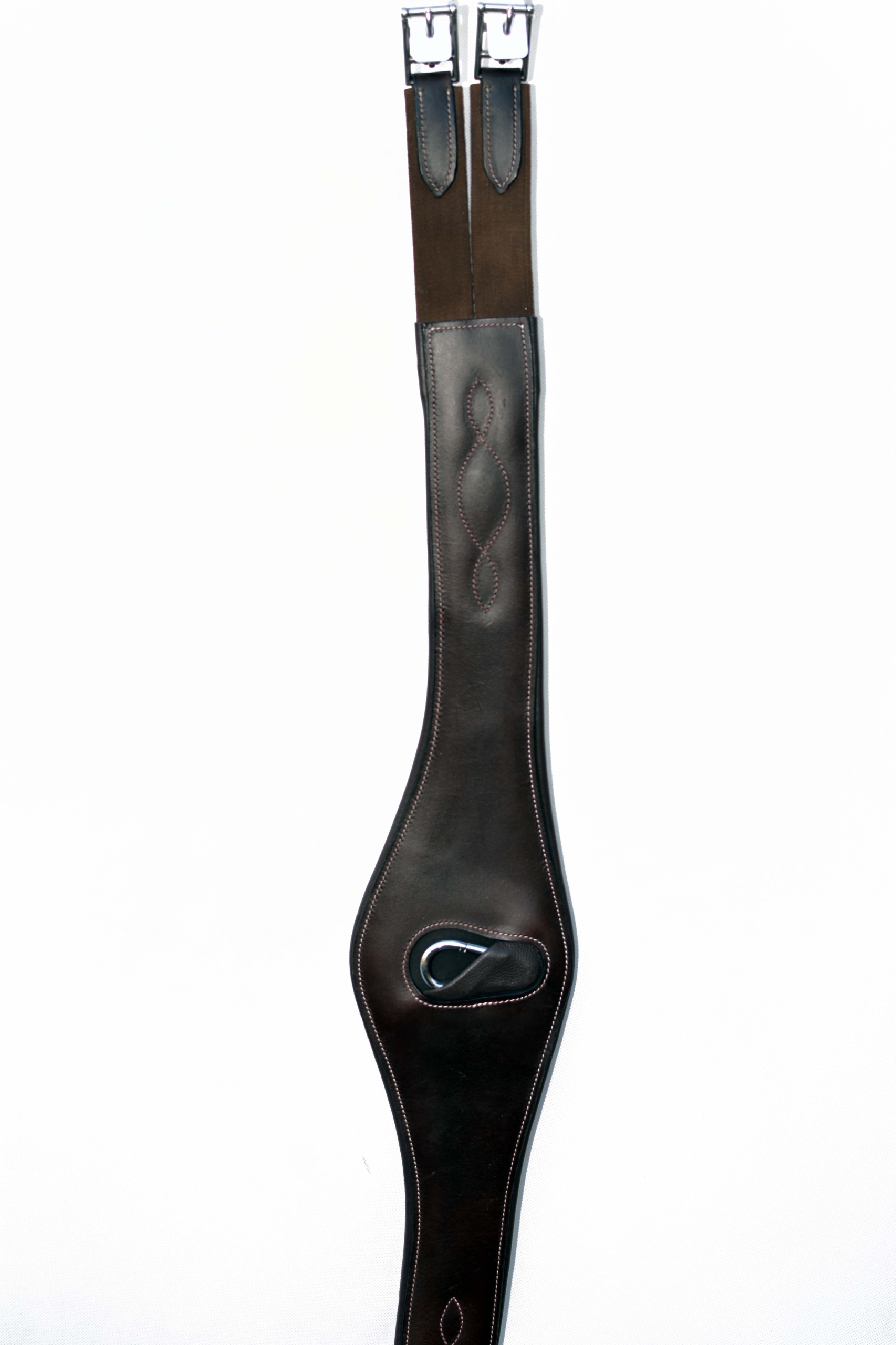 POPRĘG SKÓRZANY Z GUMAMI -EKSKLUZIW 125CM Marka inna