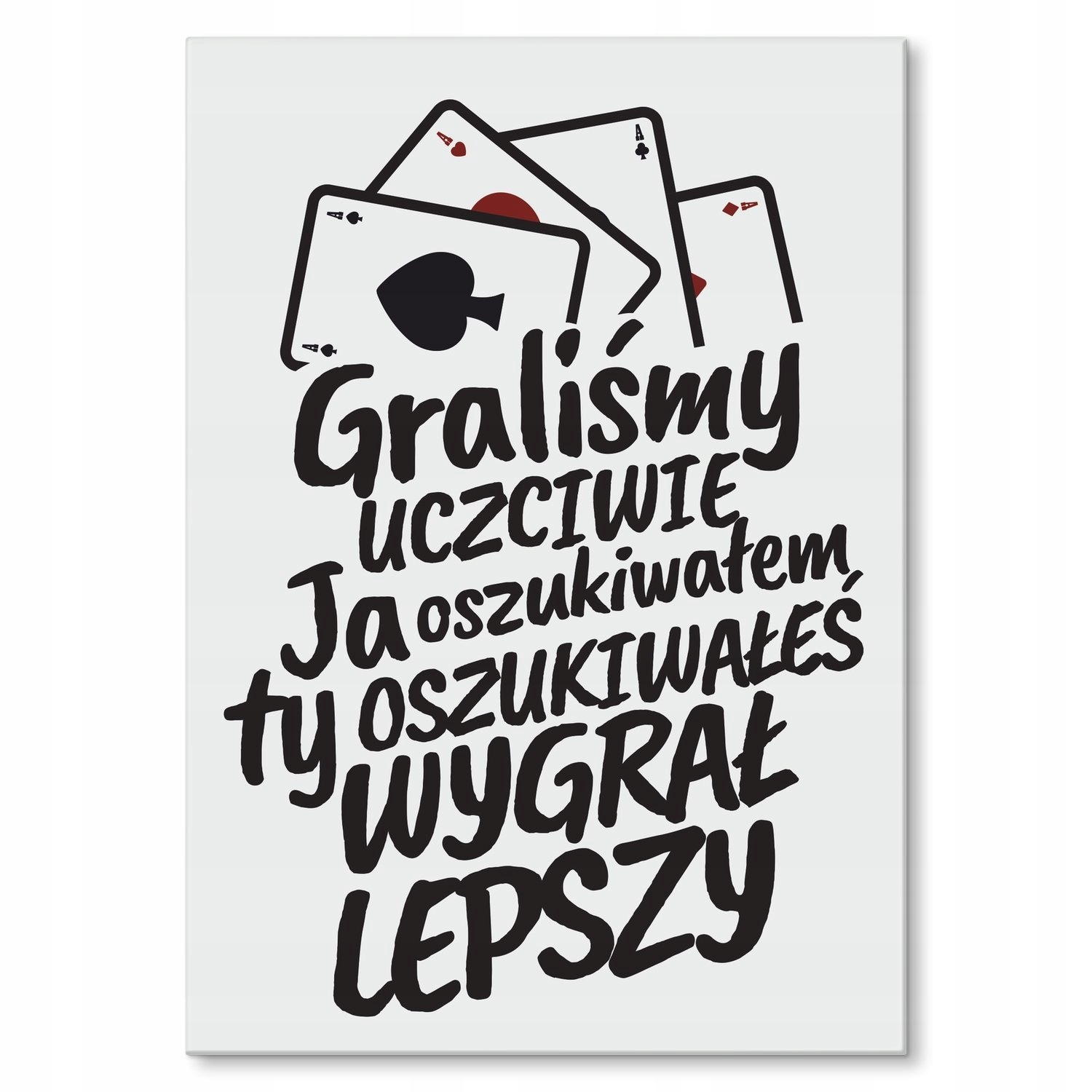 Kovový plakát Vyhrál lepší Dárek 22 x 31 cm