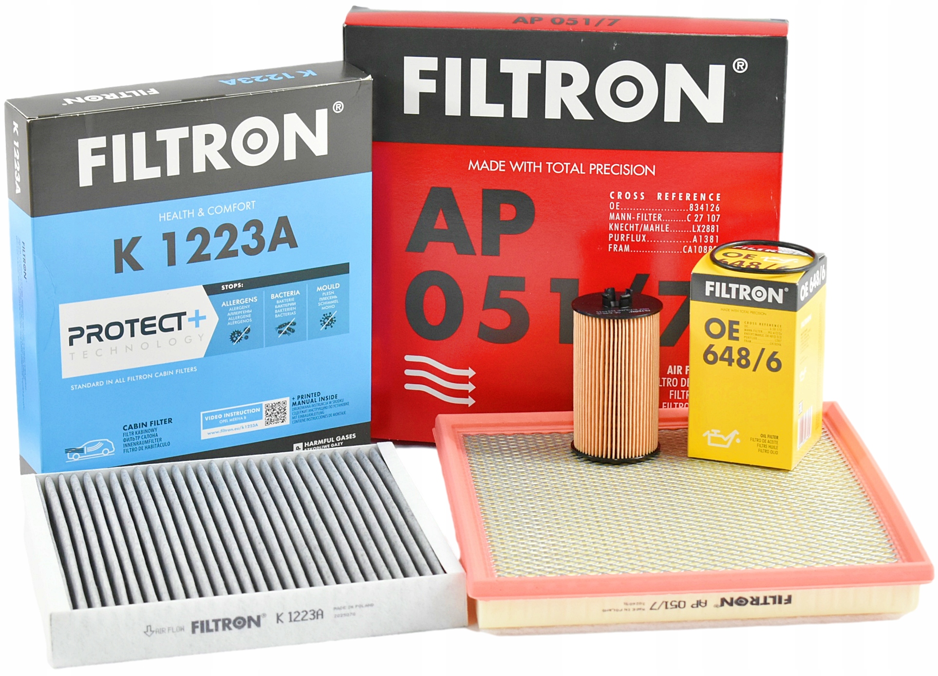 Filtron Sada Filtrů Opel Astra J IV 1.4 Turbo Opel Zafira Tourer 1.4 1.6