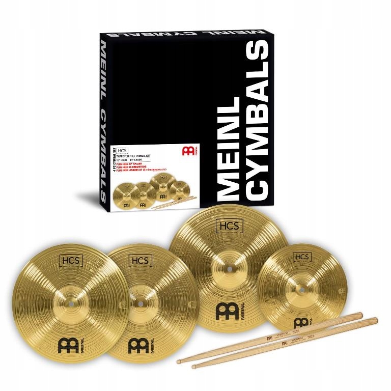 Meinl Cymbals Hcs Bonus 10,13,14 Zestaw talerzy Meinl HCS1314+10S 3 szt.