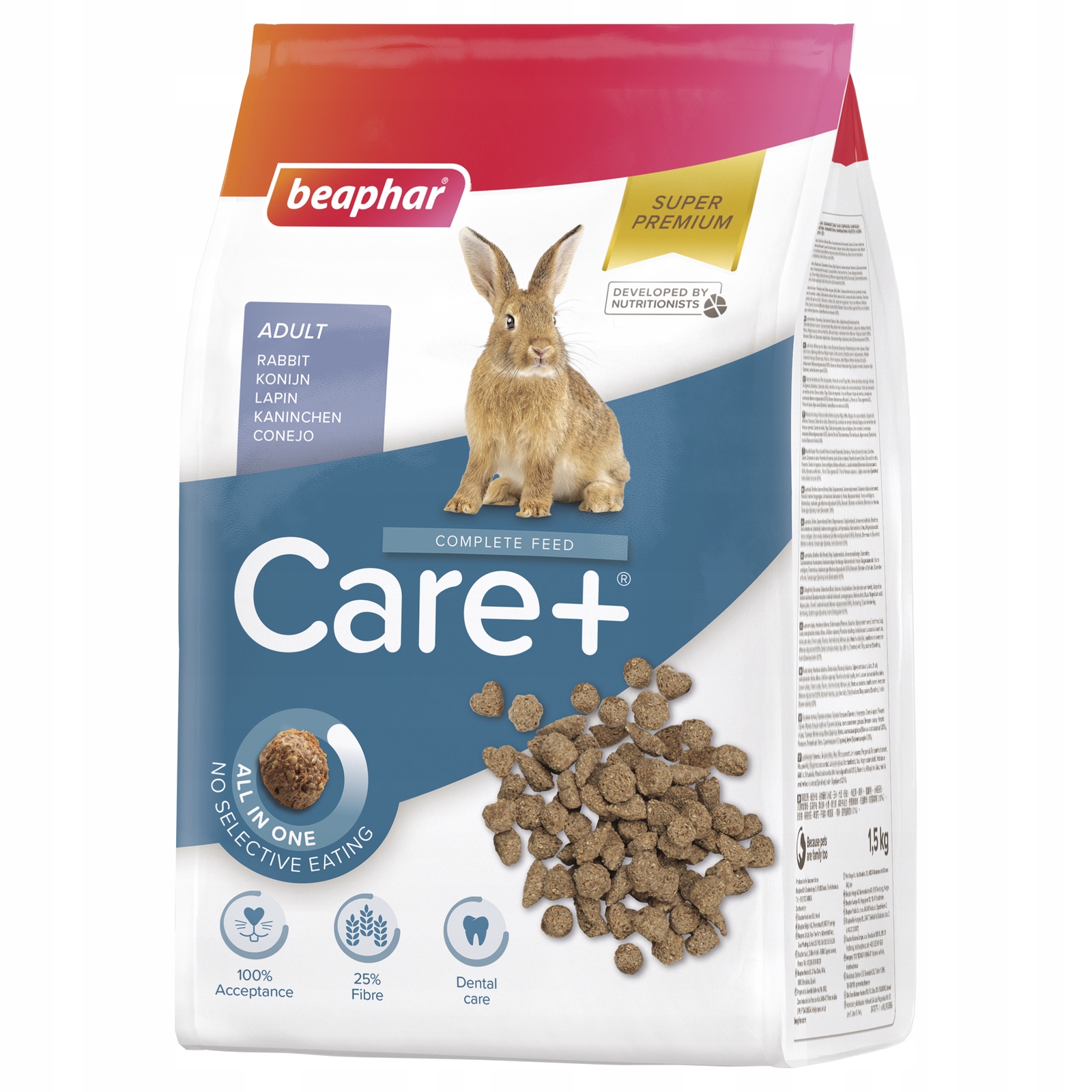 Levně Beaphar Care+ Rabbit Krmivo pro králíky 1,5 kg
