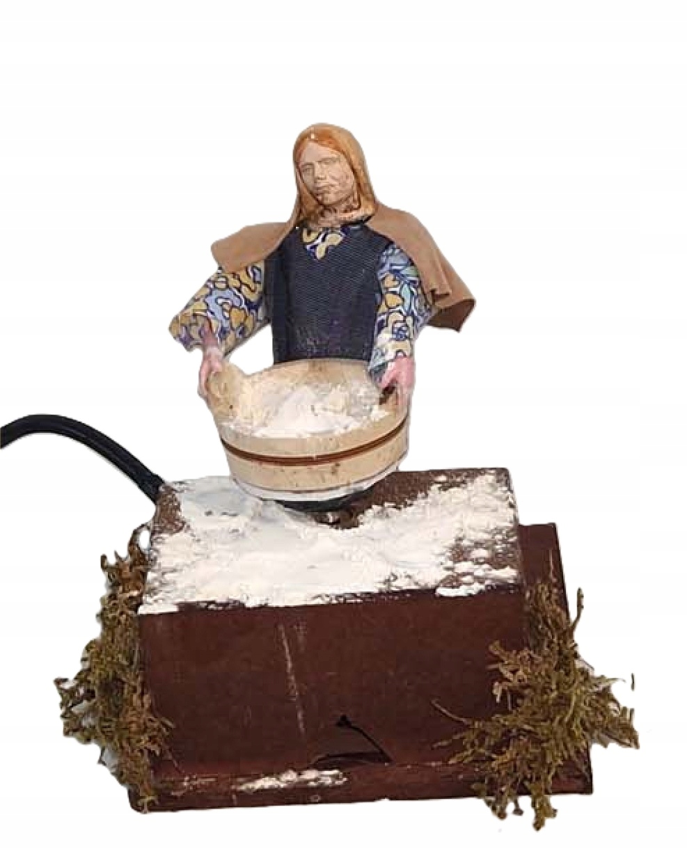 Pohyblivá Figúrka Do Šopky 'Žena preosievajúca múku' pre figúrky 12 cm