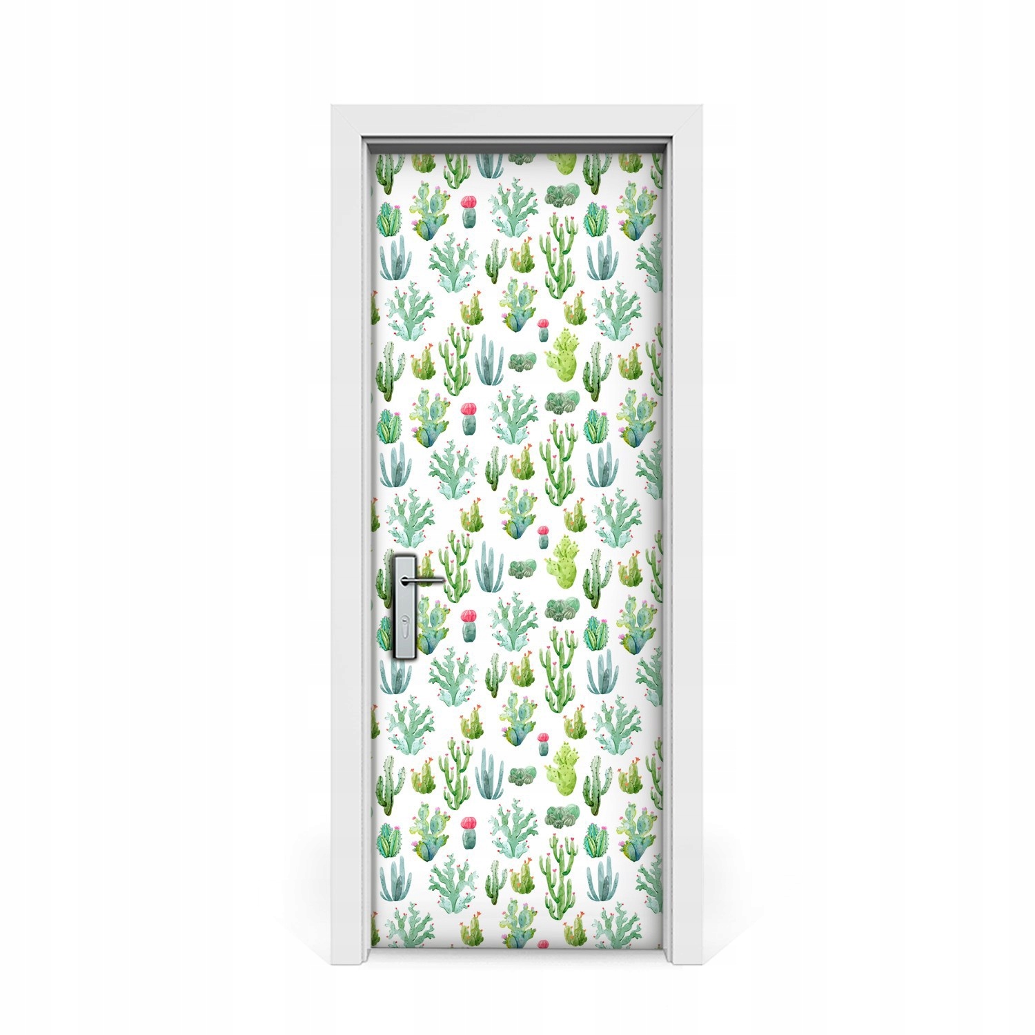 

Naklejka na drzwi okleina Małe Kaktusy 75x205
