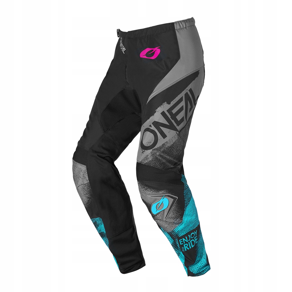 Dámske Crossové Cyklistické Nohavice Mtb O'neal Element Roller Čierne/cyan 34/40