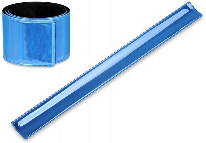 

Opaska Odblaskowa Samozaciskowa Błękitna 34CM