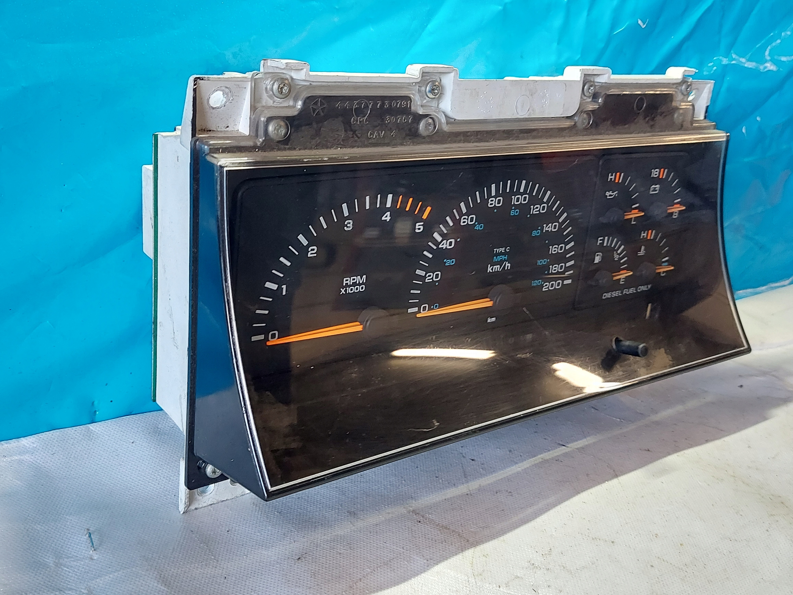 dials clock CHRYSLER VOYAGER 2.5 D 4437782