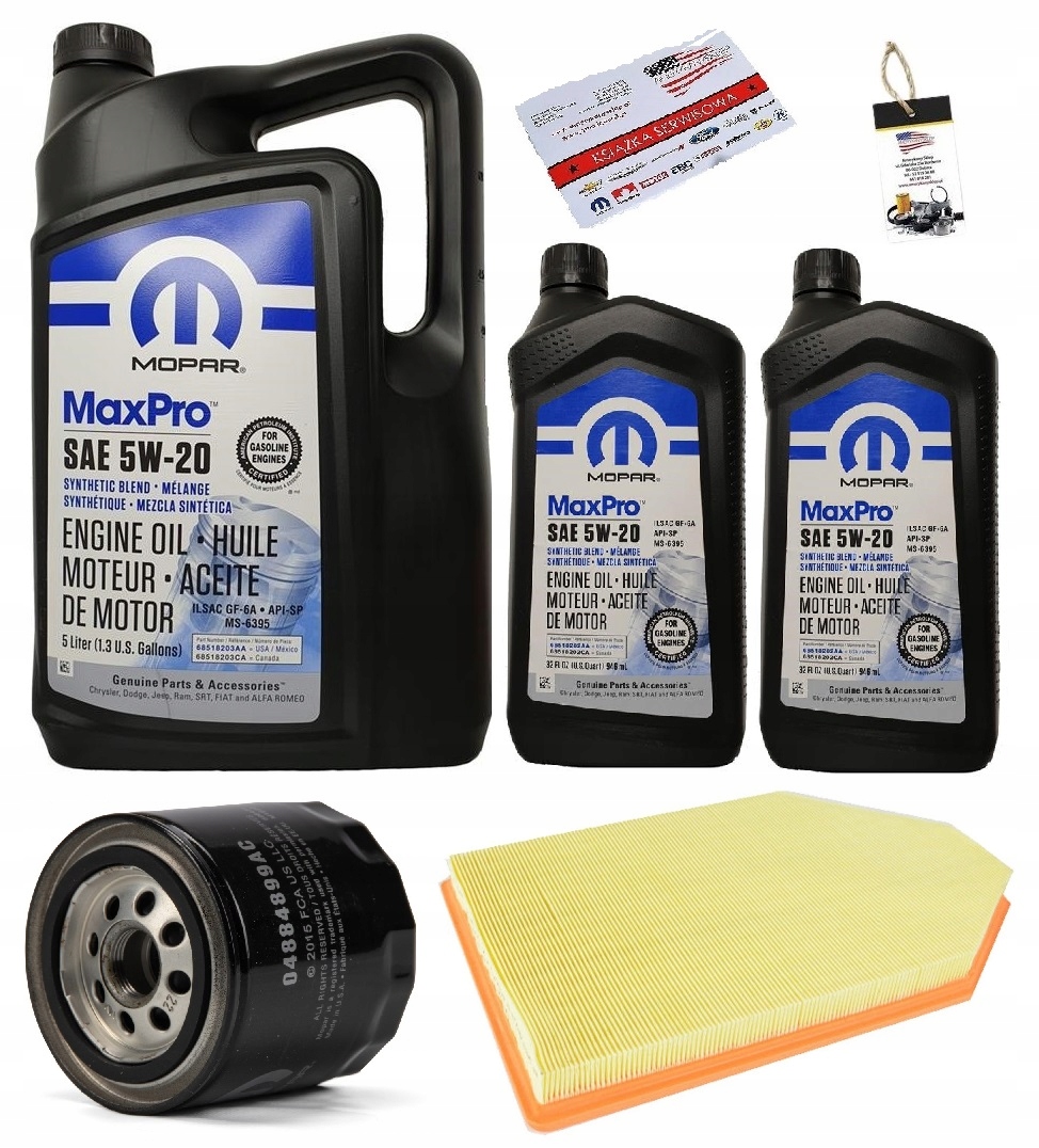 MOPAR 5W20 + FILTRY DODGE CHARGER 5,7 11-16