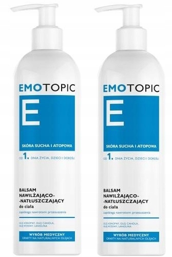 2x Emotopic Balsam nawilżająco-natłuszczający 400 ml