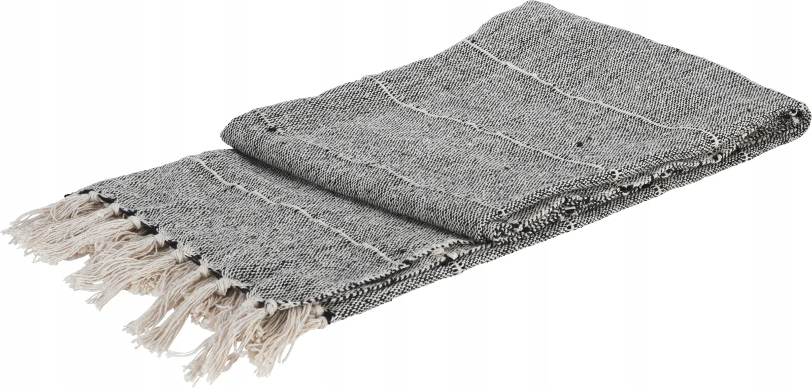 Tkaný pléd/přehoz,130x170cm, černá