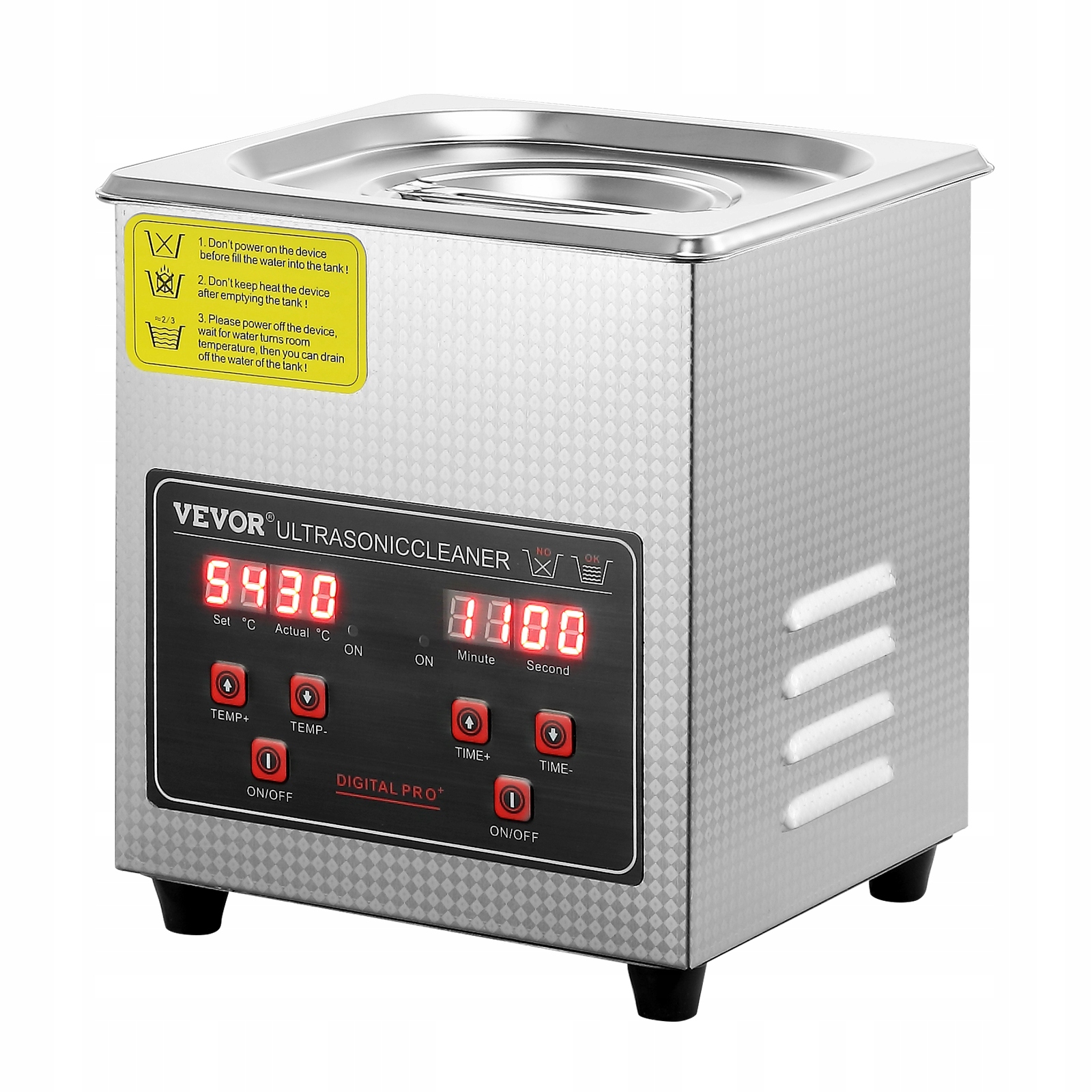 Vevor Ultrazvuková Čistička 2L 158W Nerezová Oceľ Digitálny Časovač Premium