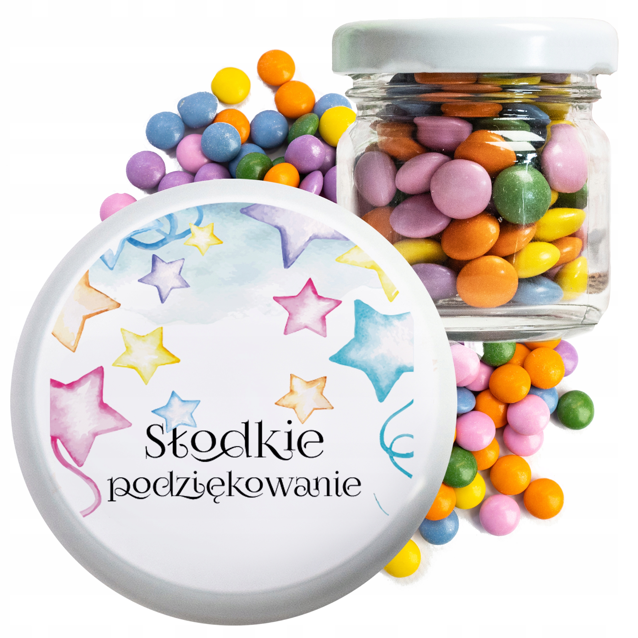 PODZIĘKOWANIE DLA GOŚCI KOMUNIĘ ŚLUB CHRZEST 18 URODZINY LENTYLKI [500_16]