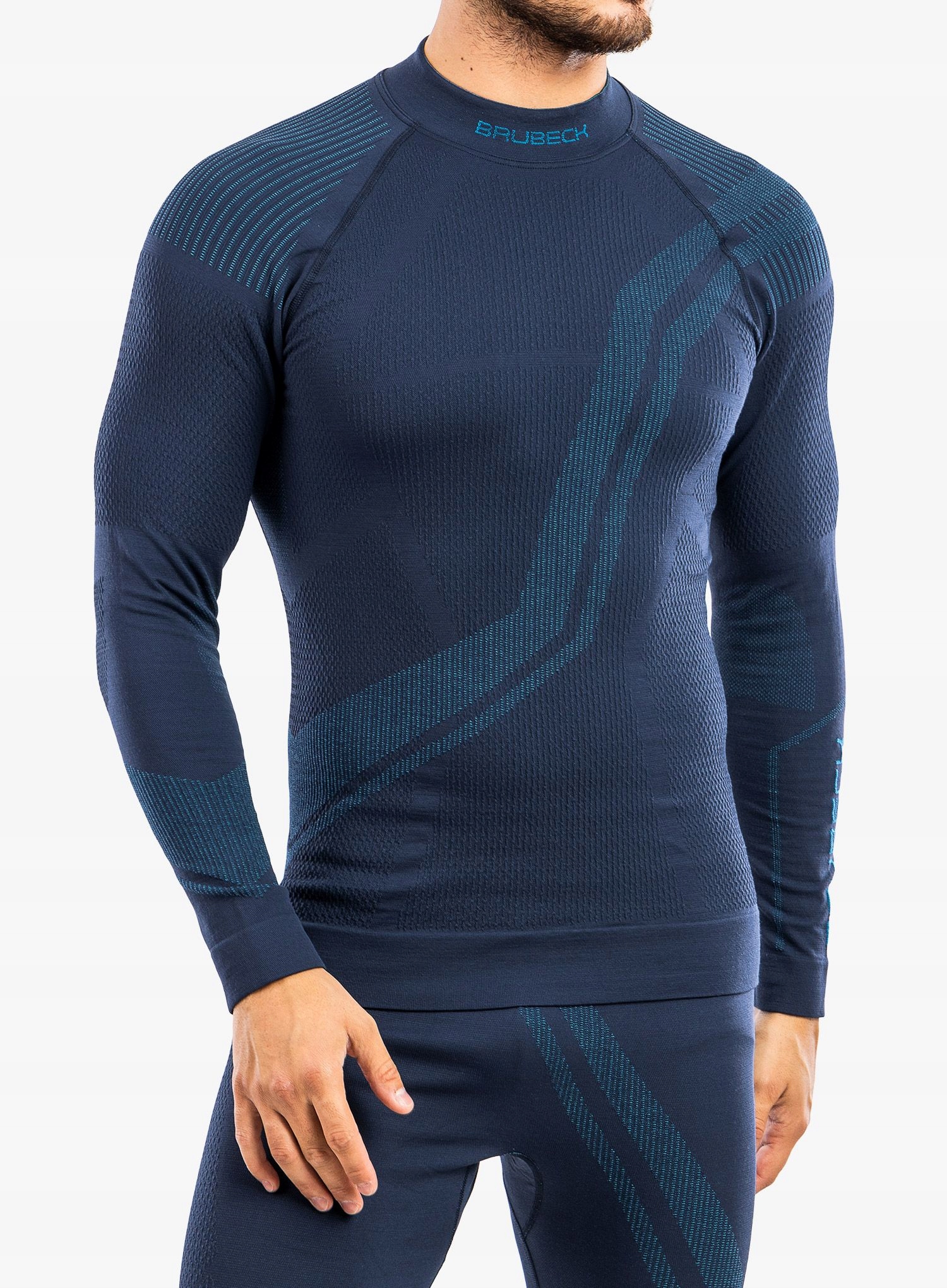 Bluza termiczna męska Brubeck Thermo Wool by Pustelnik navy blue S