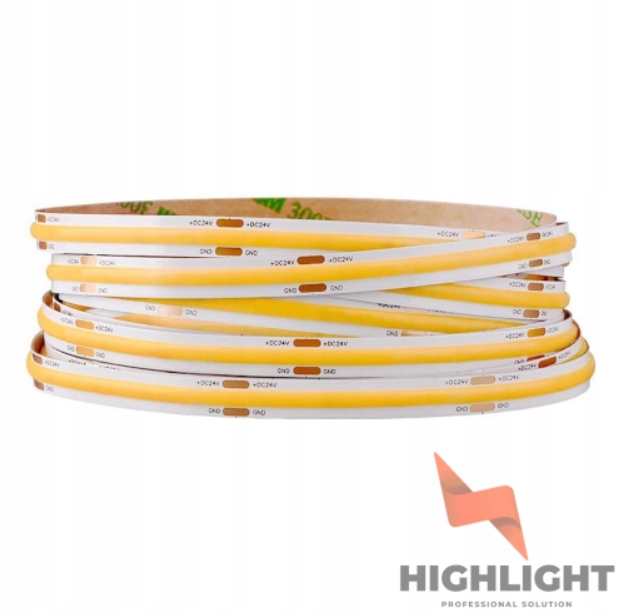 Páska/páska Led Cob Mono 24V 8W 320 LED/m Neutrálna – 10 metrov