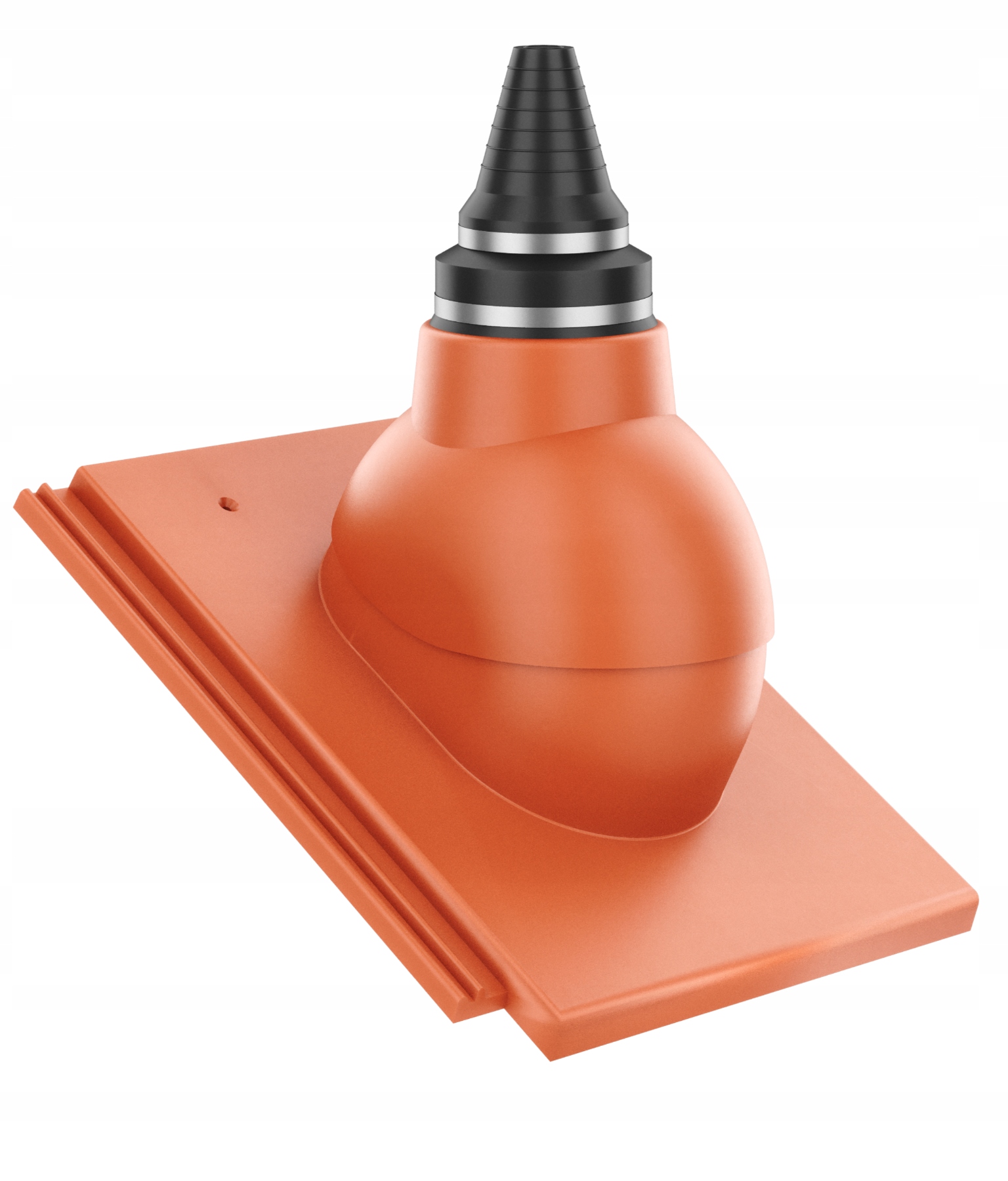 Anténní průchod pro vzduchotěsné střechy Creaton Kapstadt Červený