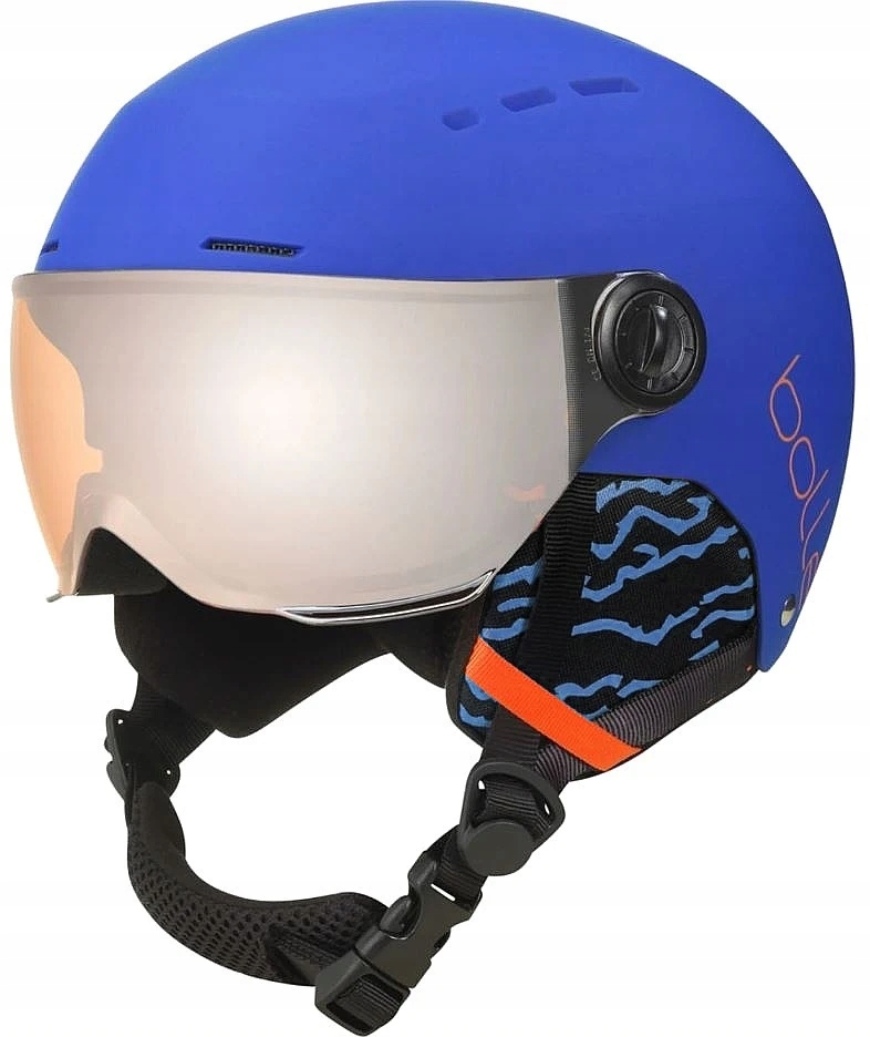 Kask Bollé Quiz Visor Royal Blue Matt S 52 55 cm s brýlemi