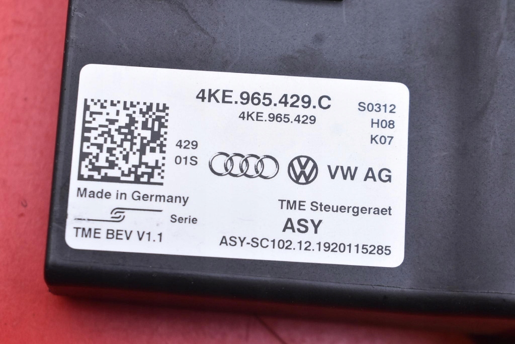 control unit module of the heating 4KE965429C AUDI E-TRON 55 408 KM 18-21