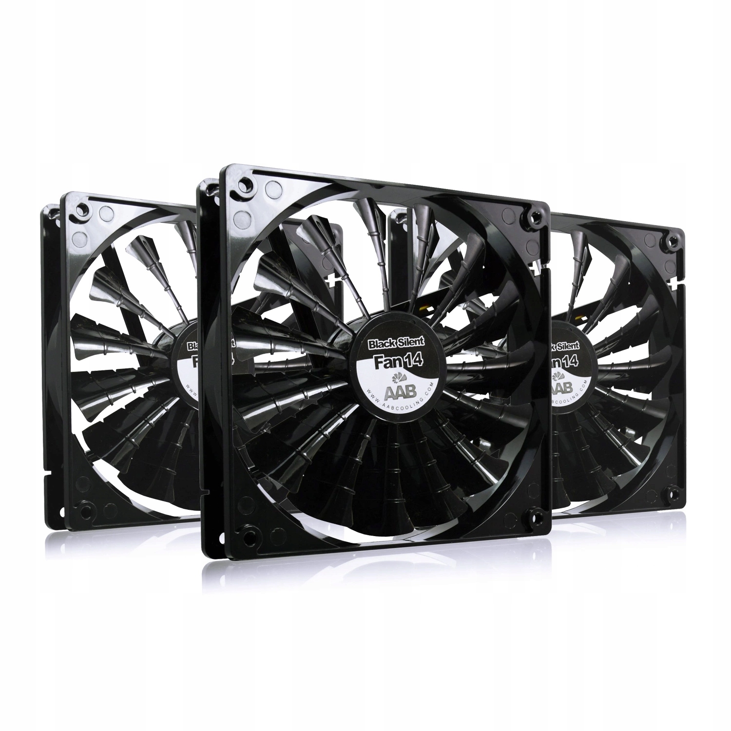 3x Aaa Černý Tichý Ventilátor 14 cm, o 65 % výkonnější, Ventilátory Pro Chlazení Gpu Pc