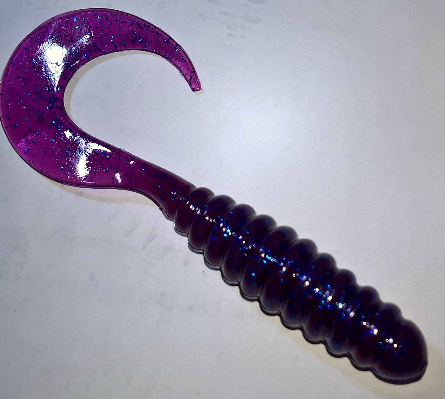 

Manns Twister 5,5cm Fiolet z niebieskim brokatem