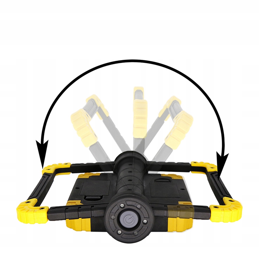 HALOGEN NAŚWIETLACZ BUDOWLANY ZEWNĘTRZNY - LAMPA ROBOCZA LED AKUMULATOROWA Temperatura barwowa 6000 K