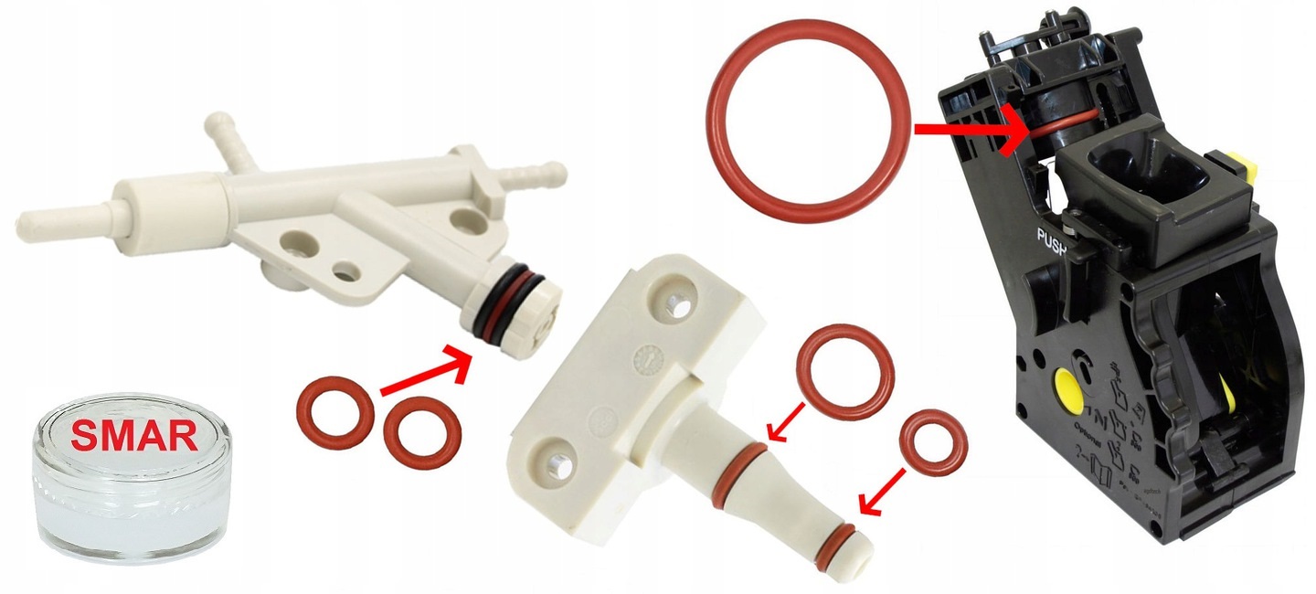 Uszczelki smar Saeco Xsmall Syntia Intelia Moltio Marka M&C