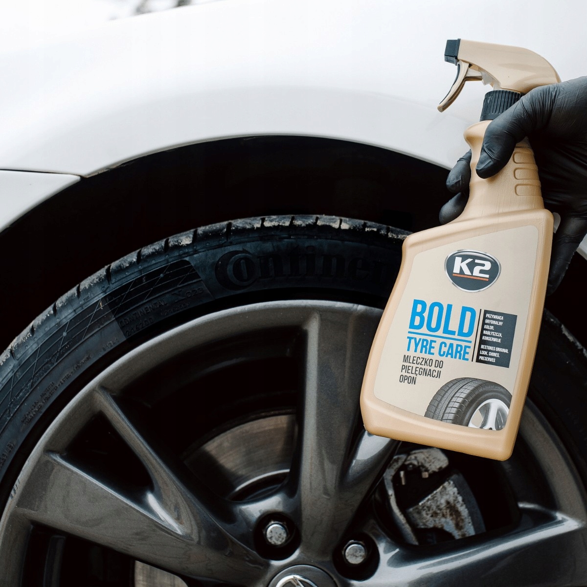 K2 BOLD CZERNIDŁO ŚRODEK DO PIELĘGNACJI OPON 700ML Stan opakowania oryginalne