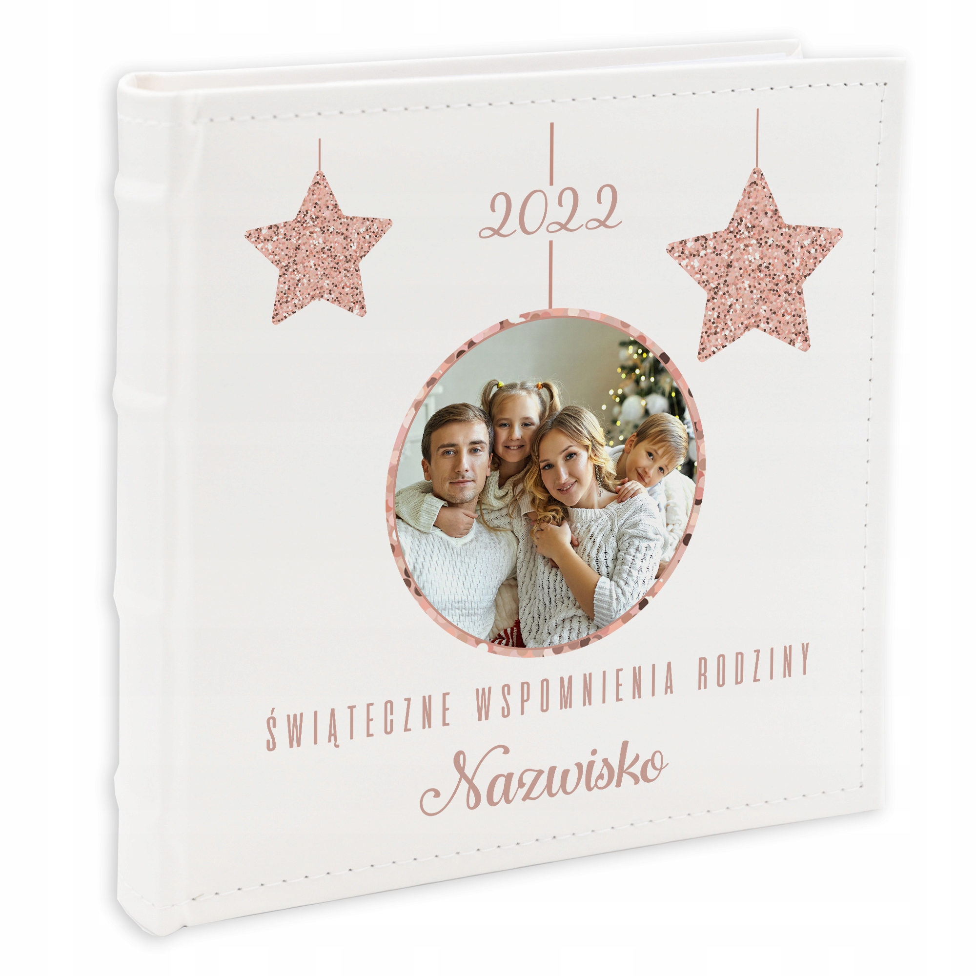 Album na fotografie 10x15 cm Bílá Vánoční Hvězdy Kreator Projekt