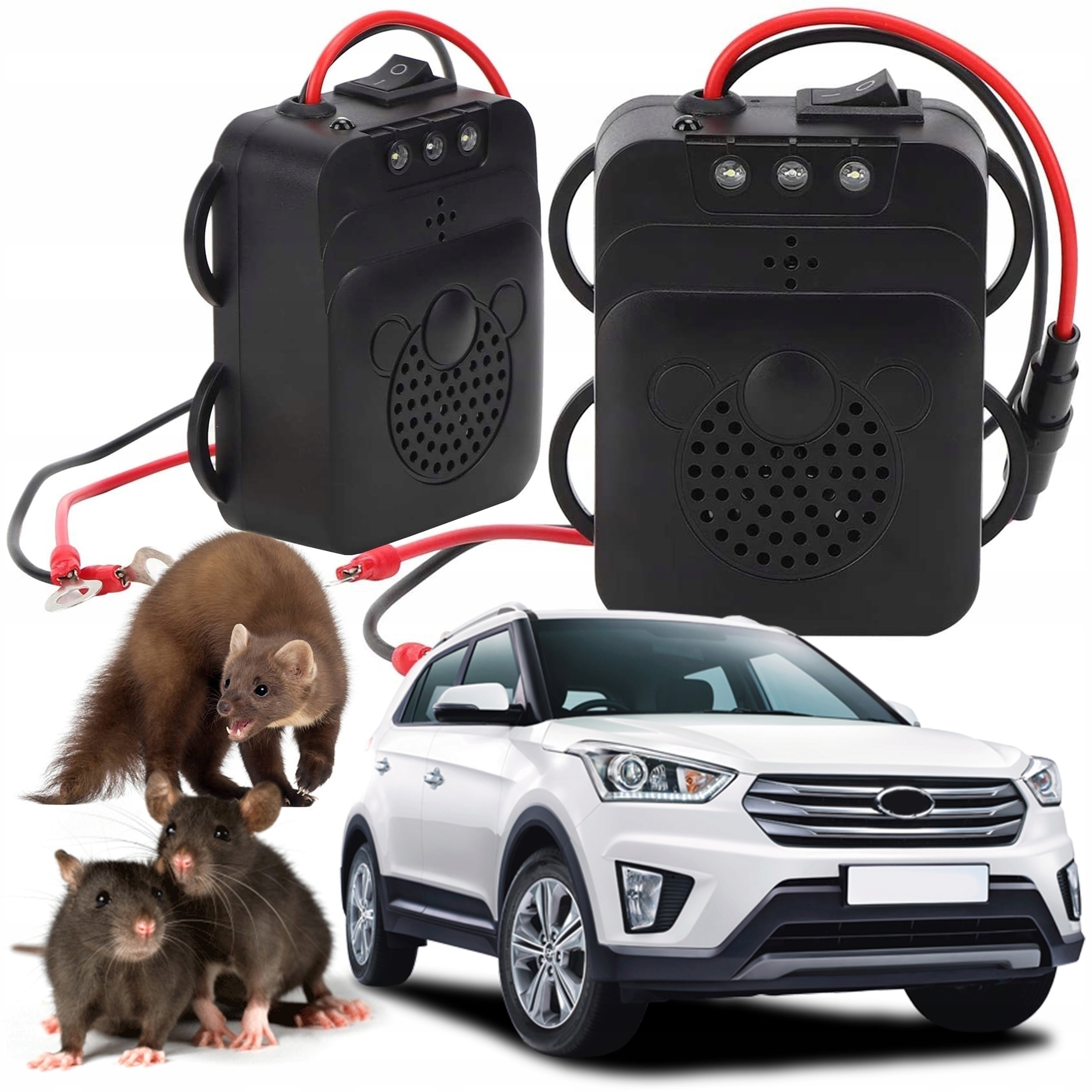 ODSTRASZACZ GRYZONI DO AUTA 12V SAMOCHODOWY LED Producent Cappa