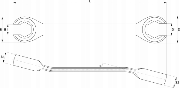 YATO KLUCZ PŁASKI PÓŁOTWARTY 11x12MM